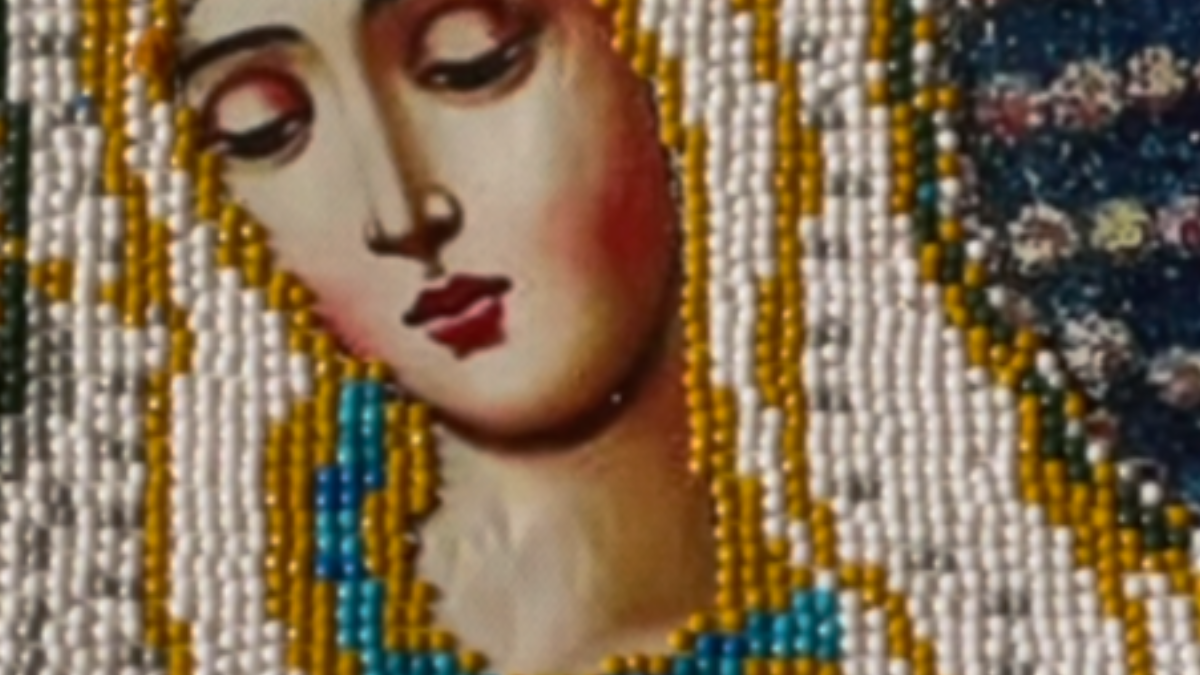 Maravilloso Cuadro de la Virgen con Punto Diamante.
