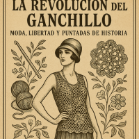 portada en sepia sobre la revolución del ganchillo