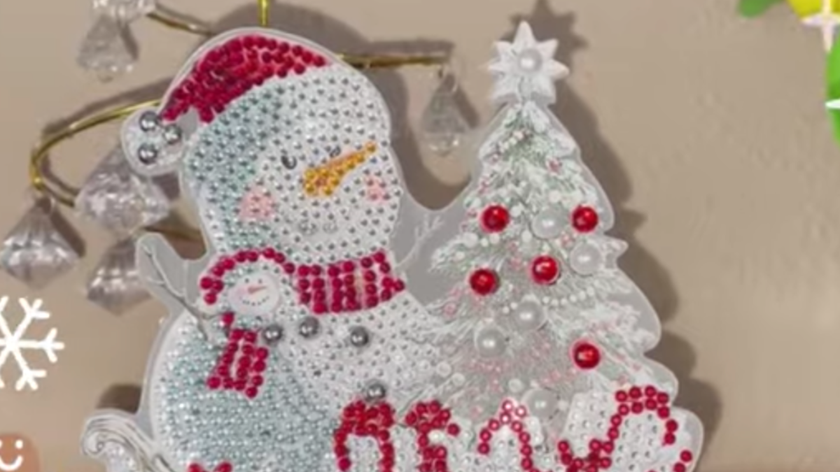 Crea tu propio muñeco de nieve con Diamond Painting: brillo, calma y magia invernal.