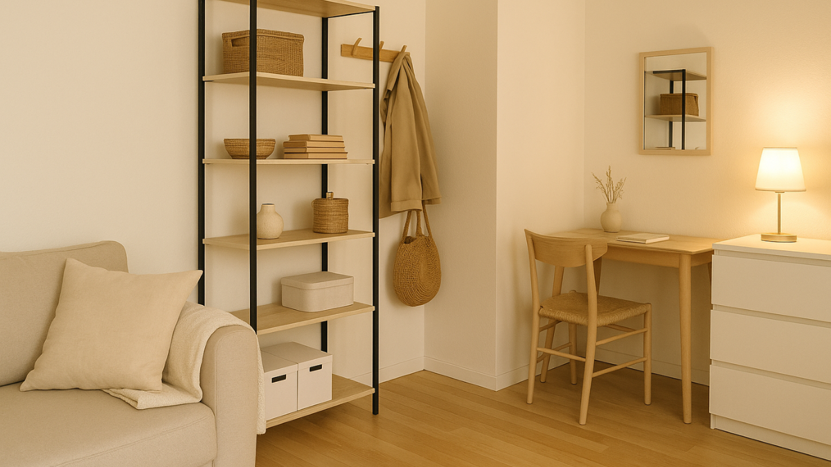 guía infalible para organizar un piso pequeño y ganar espacio de verdad.