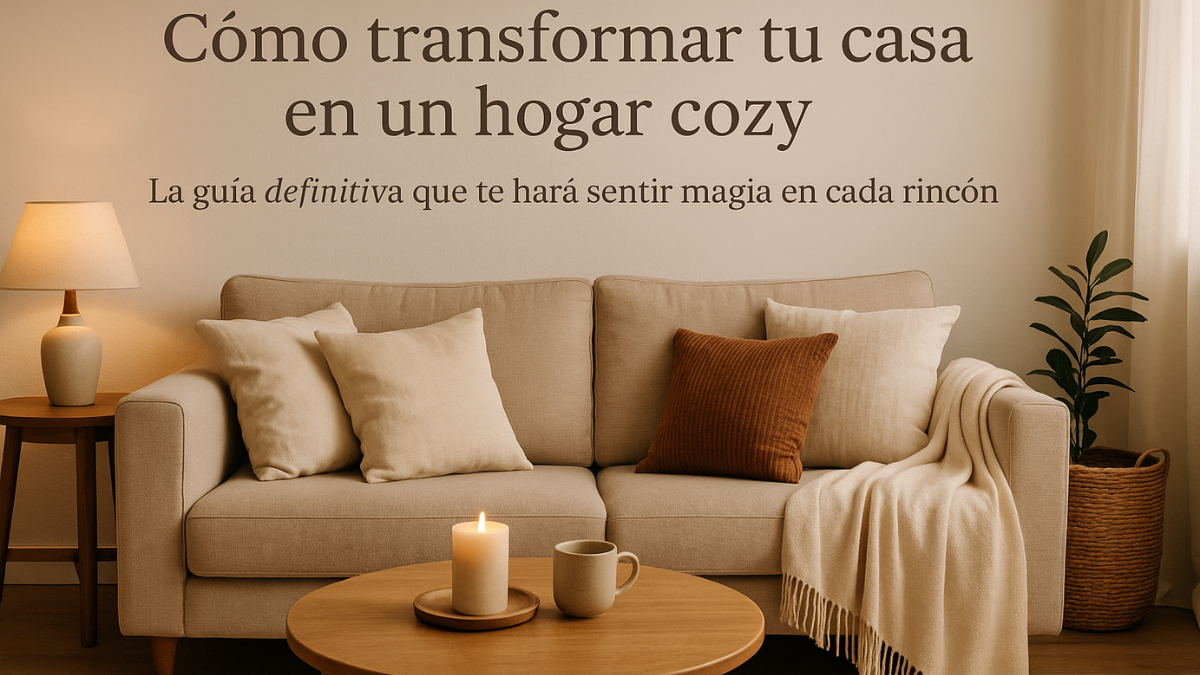 Cómo transformar tu casa en un hogar cozy. La guía infalible que te hará sentir magia en cada rincón.