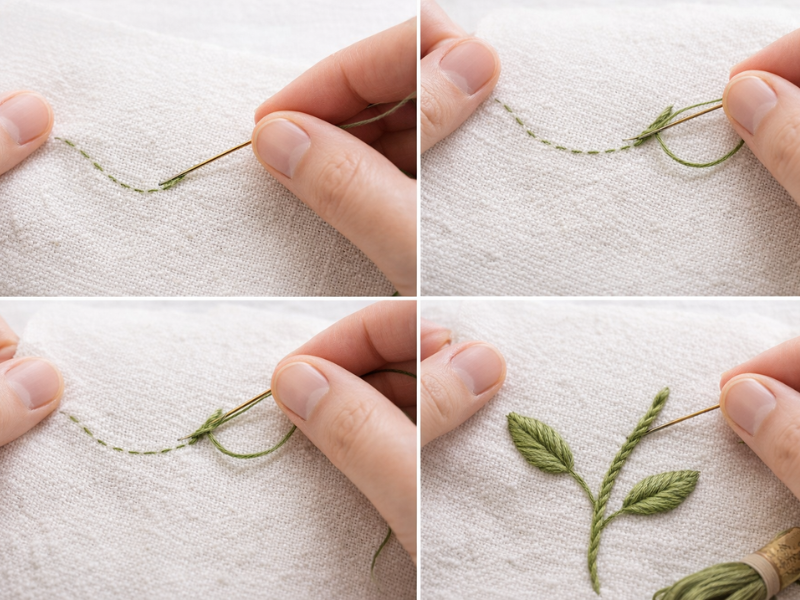 esquema punto de tallo