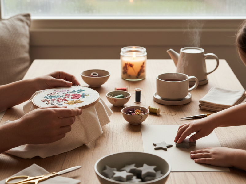 masa de sal y bordado