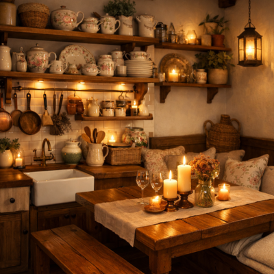 cocina cozy hygge cottagecore