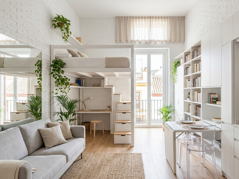 conseguir que un piso pequeño parezca más grande